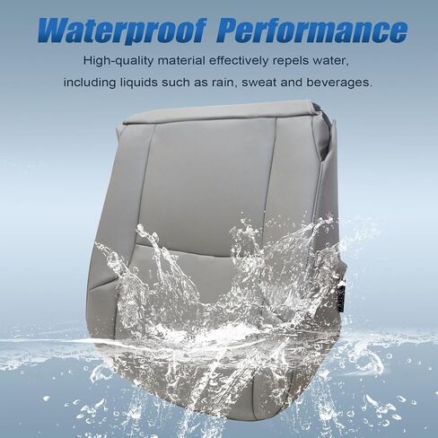 Secosautoparts متوسطة الرمادي سائق وركاب الجانب القاع بديلة الجلود غطاء المقعد الجلدي متوافق مع Toyota 4runner Limited 2003 2004 2005 2007 2007 2008 in Saudi Arabia
