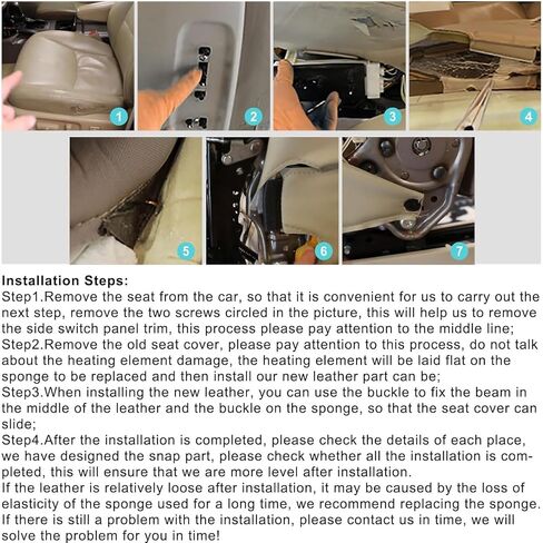 Secosautoparts متوسطة الرمادي سائق وركاب الجانب القاع بديلة الجلود غطاء المقعد الجلدي متوافق مع Toyota 4runner Limited 2003 2004 2005 2007 2007 2008 in Saudi Arabia