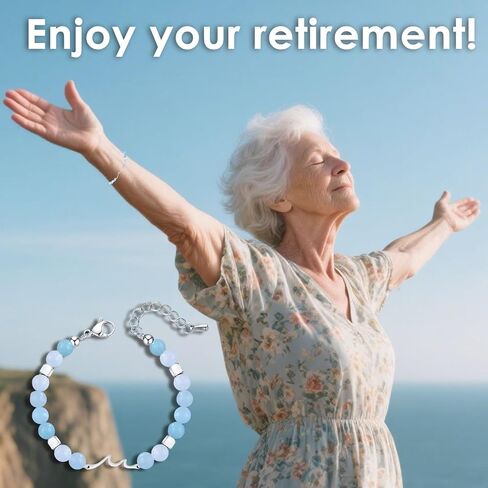 Retirement Gifts for Woman 2025 Coworker Leaving Gifts for Women Wave Bracelet for Retirement The Waves of Life You've been Through for Coworkers in Kuwait