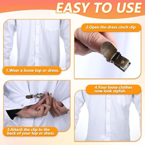 3pcs cinch clip ، مقاطع سترة لعقد سترة معًا ، مقاطع لباس ، مقاطع كارديجان ، مقاطع شال مرنة ، تضيق الخصر للنساء ، مثالية للسترات الصوفية ، قمصان ، شالات ، تنانير in Saudi Arabia