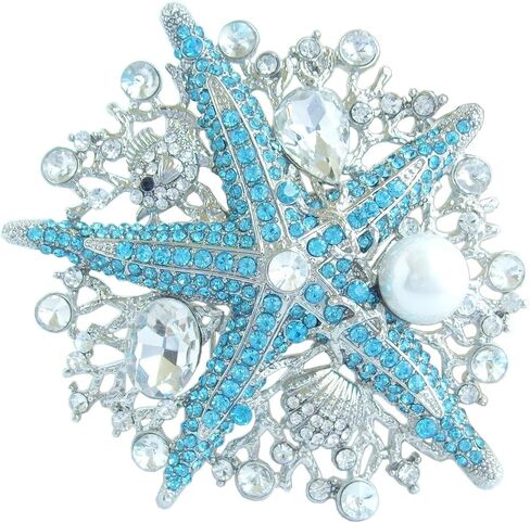 3.15 "Starfish Brooch Pin Pendant Crystal Pendant BZ6412 in Kuwait