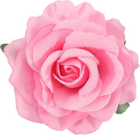 Pink & Beige Rose Brooches Flower Hair Clips for Women | Brooches and Pins | Hair Accessories | Valentines Hair Clips, Wedding Hair Accessories | Lapel Pin in Saudi Arabia