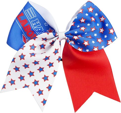 7inch Baby Girl's American flag hair bow,Hair Accessories for 4th of July(F9) (2) in Kuwait