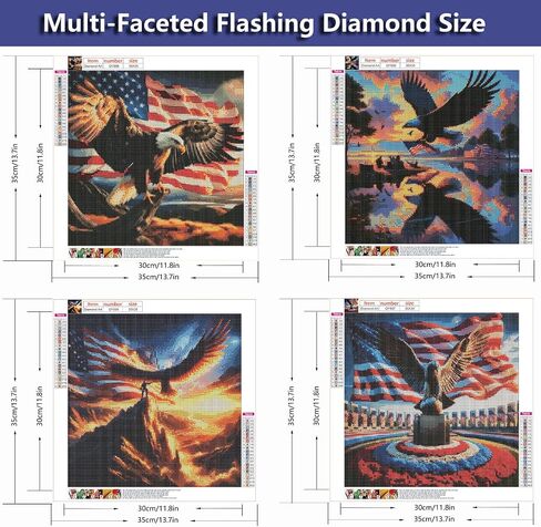 WEUOPG 4 Pack Diamond Painting Kits for Adults, Van Gogh Starry Night Diamond Art Kits for Adults, Full Drill Diamond Art Paint with 5D Round Diamonds, DIY Gem Painting Kit for Home Wall Decor in Saudi Arabia