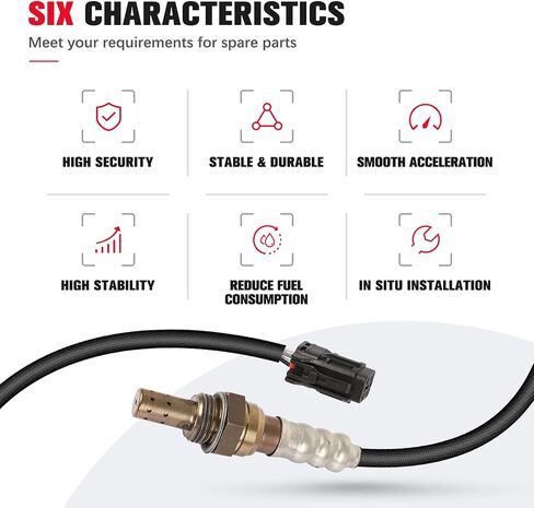 O2 Oxygen Sensor Downstream Compatible for Hyundai Santa Fe Sport 2013 2014 2015 2016 2.0L, 250-241146, 250241146, Heated Oxygen Sensor, 4-Pin Female Connector in Saudi Arabia
