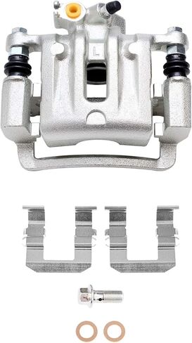 Detroit Axle - Rear Disc Calipers + Ceramic Brake Pads Replacement for 2008-2017 Chevrolet Equinox Captiva Sport GMC Terrain Saturn Vue - 6pc Set in Saudi Arabia