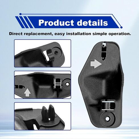 Hood Support Rod Clamp Holder Clip 53455-53010 Compatible with Lexus IS200 IS300 2001 2002 2003 2004 2005 Year in Saudi Arabia