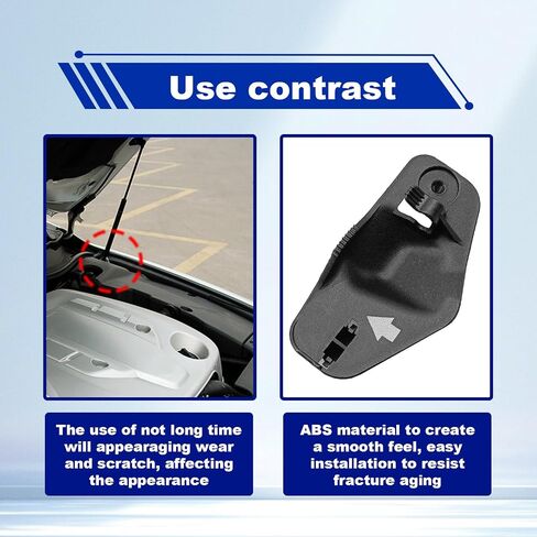 Hood Support Rod Clamp Holder Clip 53455-53010 Compatible with Lexus IS200 IS300 2001 2002 2003 2004 2005 Year in Saudi Arabia