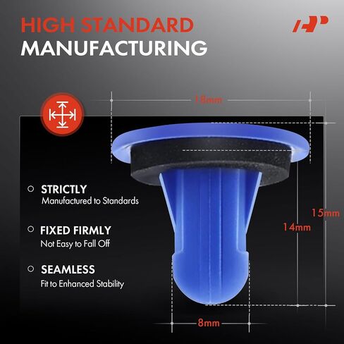 A-Premium 20PCS Nylon Tail Light Grommet Retainer Clips with Sealer Compatible with Honda Civic 2012-2015, Accord 2008-2012, HR-V HRV 2016-2023 & Acura ILX 2013-2022, RLX 2014-2017 - for 8mm Hole in Saudi Arabia