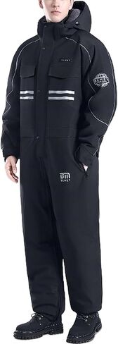 Winter Outdoor Riding Insulated Full-Body Suit, Overoles para El Frío para Hombre, Windproof Freezer Suits in Saudi Arabia