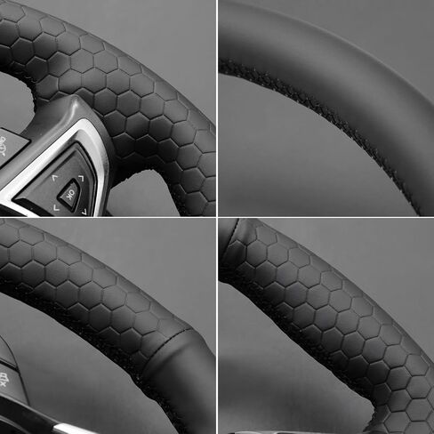 Mewant Hand Stitch Car Teadering Wheel Cover Wrap for Ford Edge 2015-2024 / Fusion 2013-2020 Accessories Ford Ford in Kuwait