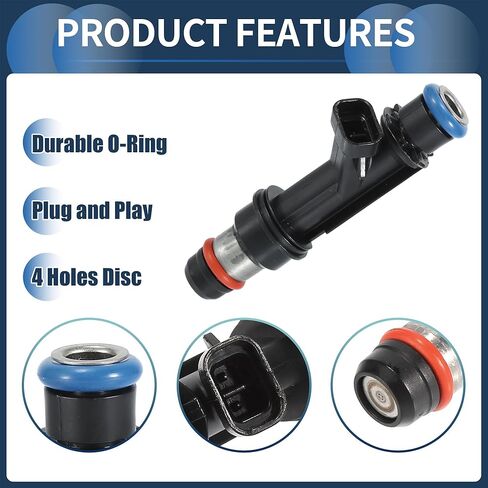 حاقن الوقود ، فوهة حقن الوقود للمحرك رقم 8171133990 لـ Honda Passport 1998-2002 3.2L لـ Isuzu Amigo 1998-1999 3.2L Black ، 6 PCs in Saudi Arabia