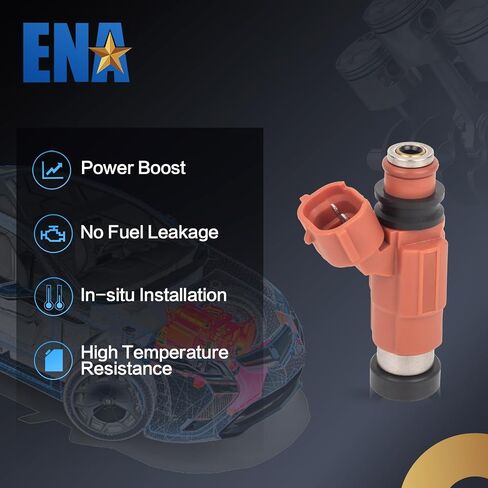 ENA 4 Holes Fuel Injectors Compatible with Chevrolet Tracker Suzuki Vitara 1999 2000 2001 2002 2003 l4 2.0L Gas Set of 4 Replacement for FJ344 1571065D00 91174472 in Saudi Arabia