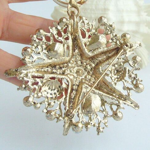 3.15 "Starfish Brooch Pin Pendant Crystal Pendant BZ6412 in Kuwait