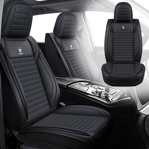 Car Seat Covers Compatible with Nissan Altima 1999-2025 Leather Seat Covers Comfortable, Airbag Compatibility, Waterproof, Durable, Easy to Clean, for Cars SUV(Full Set, Black Red) in Saudi Arabia