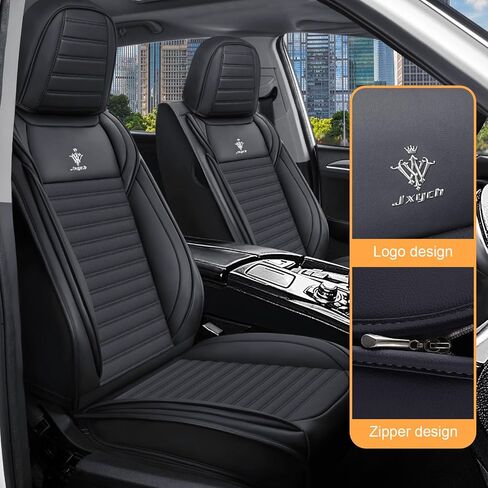 Car Seat Covers Compatible with Nissan Altima 1999-2025 Leather Seat Covers Comfortable, Airbag Compatibility, Waterproof, Durable, Easy to Clean, for Cars SUV(Full Set, Black Red) in Saudi Arabia