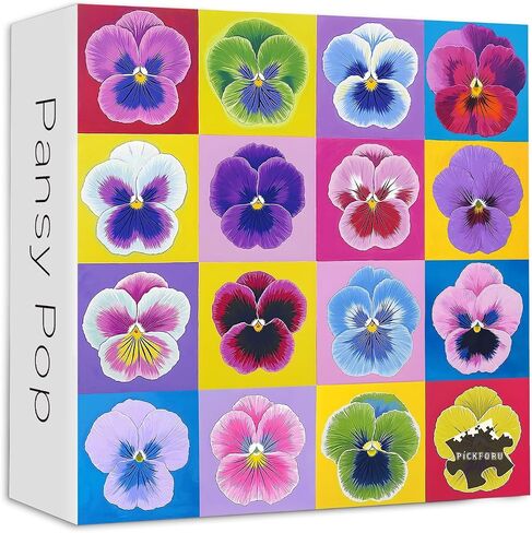 PICKFORU Flower Puzzles for Adults 1000 Pieces, Colorful Spring Flower Garden Puzzle, Watercolor Art Floral Plant Jigsaw Puzzle as Home Decor in Saudi Arabia