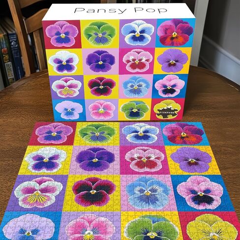 PICKFORU Flower Puzzles for Adults 1000 Pieces, Colorful Spring Flower Garden Puzzle, Watercolor Art Floral Plant Jigsaw Puzzle as Home Decor in Saudi Arabia