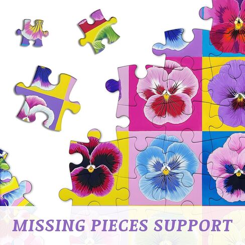 PICKFORU Flower Puzzles for Adults 1000 Pieces, Colorful Spring Flower Garden Puzzle, Watercolor Art Floral Plant Jigsaw Puzzle as Home Decor in Saudi Arabia