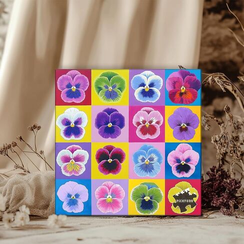 PICKFORU Flower Puzzles for Adults 1000 Pieces, Colorful Spring Flower Garden Puzzle, Watercolor Art Floral Plant Jigsaw Puzzle as Home Decor in Saudi Arabia