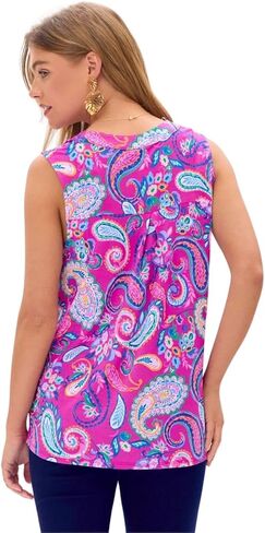 عزيزتي سكارليت النسائية بلا أكمام مطوية Lizzy Tank Top in Kuwait