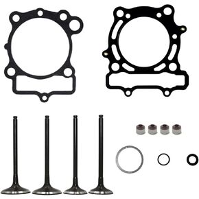Engine Intake Exhaust Valve Gasket Kit Compatible with Kawasaki KX250F 2004-2008 2005 2006 2007