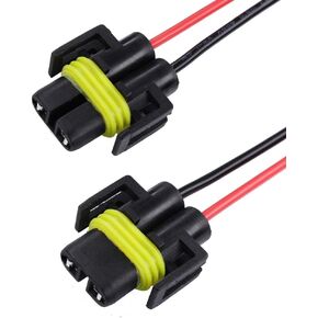 H11 H8 881 880 Headlight Female Adapter Connector Plug Wiring Harness Socket Wire for Fog Light Headlamp 2PCS