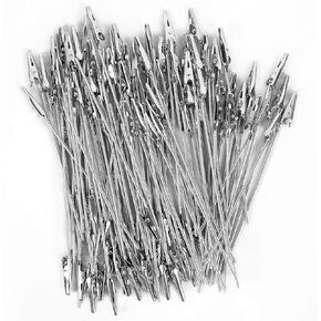 ZOENHOU 100 PCS 5.9 Inches Alligator Clips, Metal Wire Long-Tailed Spring Clamps Set, Zinc Plated Metal Crocodile Memo Clip Holders Clasp for DIY Card, Photos, Business Card