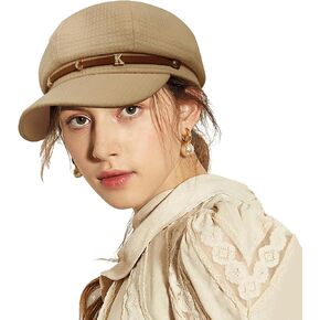 Adjustable 8 Panel Newsboy Hat for Women Fashionable Hat Baker Boy Women Cap