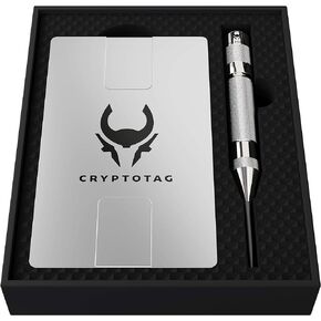 Zeus Starter Kit - Titanium Crypto Seed Storage - Private Key Storage - Cold Wallet Crypto - Crypto Steel Wallet - Compatible with Ledger Nano X, Trezor Model T and More Hardware Wallets