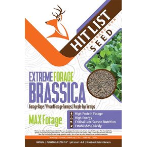 Extreme Forage Brassica Food Plot Seeds for Deer - Annual Mix - 3 lbs (1/2 Acre) in Saudi Arabia