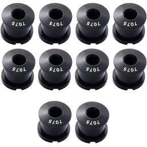 10pcs M8 Single Bike Chainring Bolts 7075 Aluminum Alloy Bicycle Crankset Nuts Chainwheel Screws Fit for Road Bike, Mountain Bike, BMX, MTB, Fixie