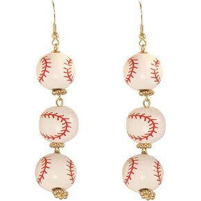 أقراط البيسبول للنساء المتدلية الرياضة الكرة تتدلى الأقراط 3D خشبية البيسبول الأقراط الرياضية الهندسة تتدلى الأقراط البيسبول خشبية تتدلى الأقراط مجوهرات للنساء الفتيات المشجعين اللاعبين هدية in Kuwait