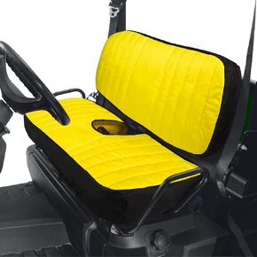 LP66449 Lawn Mower Seat Cover, Medium Size Bench Seat Cushion Cover Fits for John Deere Gator XUV 560 560E 590i 590E 590M S4, Durable for Long Lasting Protection - Yellow