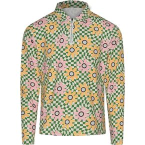 Hazy Shade of Winter Long Sleeve Polo Junior Golf Outfit UPF50+ YKK Zipper for Tweens and Teens 8-18 Years Old