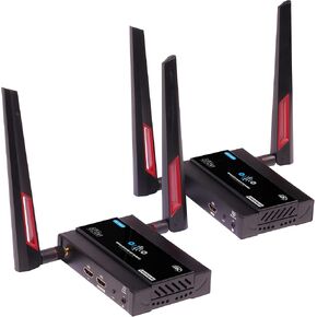 TreasLin 4K جهاز إرسال واستقبال HDMI لاسلكي موسع HDMI لاسلكي كامل HD 200 متر (656 قدم) يدعم 4K@30 هرتز، جهاز تحكم عن بعد بالأشعة تحت الحمراء لكاميرا DSLR وجهاز عرض الكمبيوتر المحمول والكنيسة والمكتب المنزلي in Kuwait