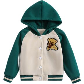 Varsity Baseball Jackets Fashionable Lightweight Jackets for Toddlers Boys Girls Varsity Jacket Casual School Coats