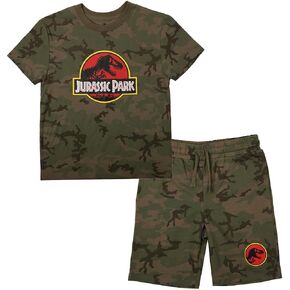 Bioworld Jurassic Park Youth Boys Tee and Short Set