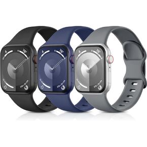 GEAK Compatible with Apple Watch Bands 44mm 45mm 42mm 49mm for Women Men,Soft Silicone Sport Apple Watch Bands for Women Replacement Strap Compatible for iWatch Bands Series 9 8 7 6 5 4 3 2 1 SE Ultra