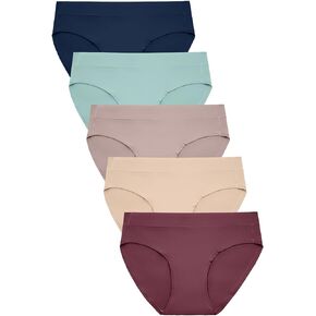 Kindred Bravely Women's Sustainable Brief Panty 5 Pack | Comfortable Maternity & Postpartum Underwear