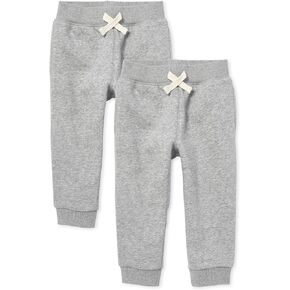 The Children's Place baby boys Active Fleece Jogger Pants 2 Pack