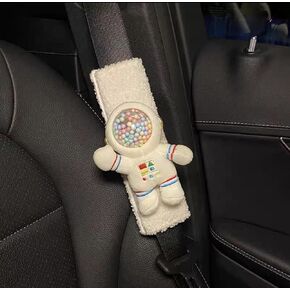 Car Seat Belt Cover Stocking Stuffers Cute Creative Toy Flower Cloud Duck Safety Seatbelt Shoulder Pad Auto Accessory Neck Cushion Protector Seatbelt Shoulder Protector Nice Gift (Pink Yellow Blue)