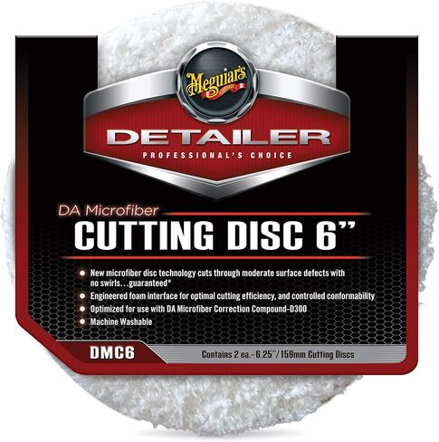 Meguiar's DMC6 DA 6" Microfiber Cutting Disc, 2 Pack in Saudi Arabia