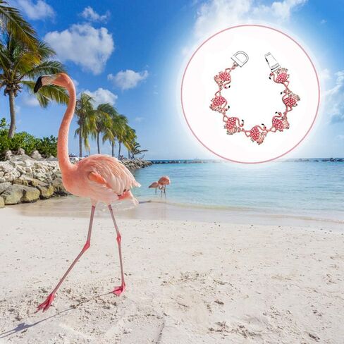 سوار مغناطيسي من كريستال فلامنغو الوردي مع علبة هدية in Kuwait