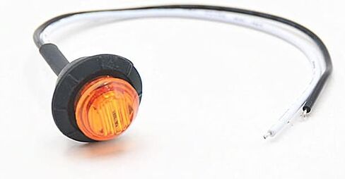 (عبوة من 20) مصابيح تحديد رصاصة LED كهرمانية مقاس 3/4 بوصة، مصابيح LED جانبية لشاحنة المقطورة RV Car Bus Van in Kuwait