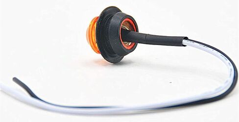 (عبوة من 20) مصابيح تحديد رصاصة LED كهرمانية مقاس 3/4 بوصة، مصابيح LED جانبية لشاحنة المقطورة RV Car Bus Van in Kuwait