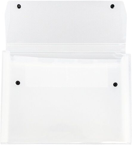 JAM PAPER Accordion Folders - 6 Pocket Plastic Expanding File with Snap Closure - Letter Size - 9 x 13 - Tigerstripe - Sold Individually in Saudi Arabia
