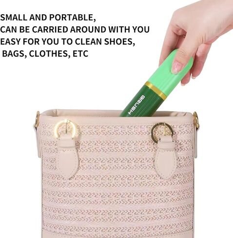 3 in 1 Multifunction Shoe Brush, Travel Portable Shoe Cleaning Brush with Sprayer, Small Cleaner for Sneaker Suede Nubuck Car Leather Care (Green) in Saudi Arabia