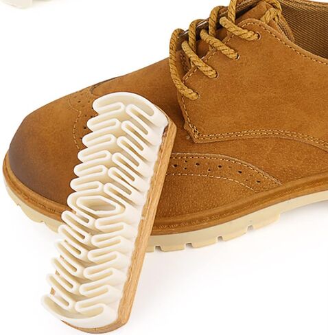 2Pcs Suede Brush Crepe Suede Shoe Brush Crafted with All Natural Crepe Rubber Nubuck & Suede Shoe Cleaner Kit for Dress Jackets Couch Sneakers Shoes and Boot Care in Kuwait