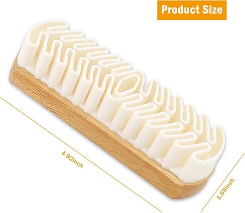 2Pcs Suede Brush Crepe Suede Shoe Brush Crafted with All Natural Crepe Rubber Nubuck & Suede Shoe Cleaner Kit for Dress Jackets Couch Sneakers Shoes and Boot Care in Kuwait